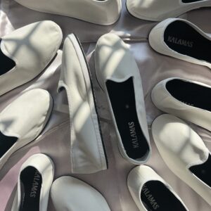 białe friulane welurowe baletki, ALTEA, na ślub i na codzień! main picture